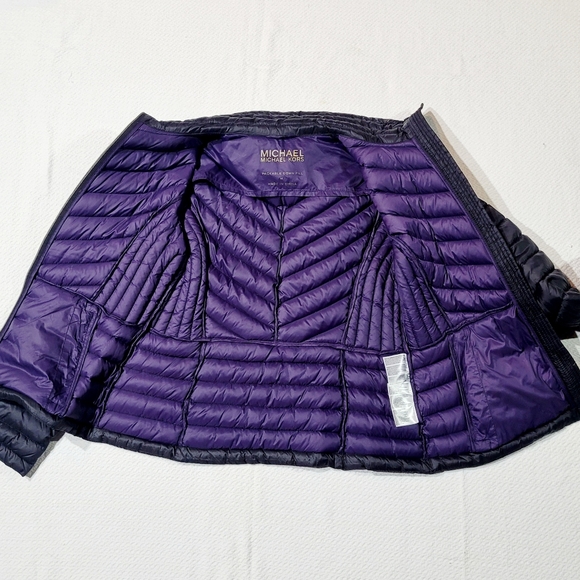 Michael Kors Packable Down Filled Women's Puffer Jet Black Jacket size Medium - Picture 7 of 8